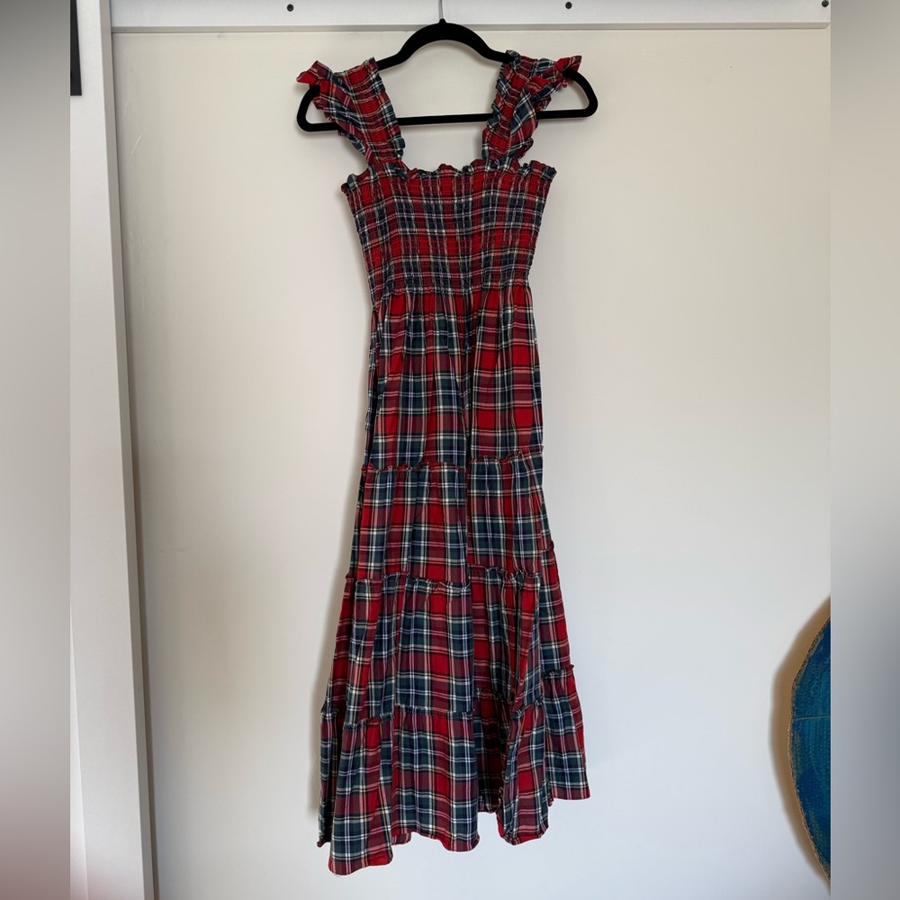 Hill House Red Tartan Nap Dress